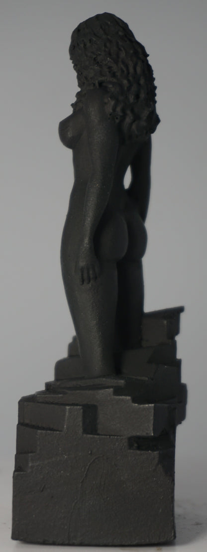 Transgender "Black Matte Goddess" Erotic Art Sculpture and figurine