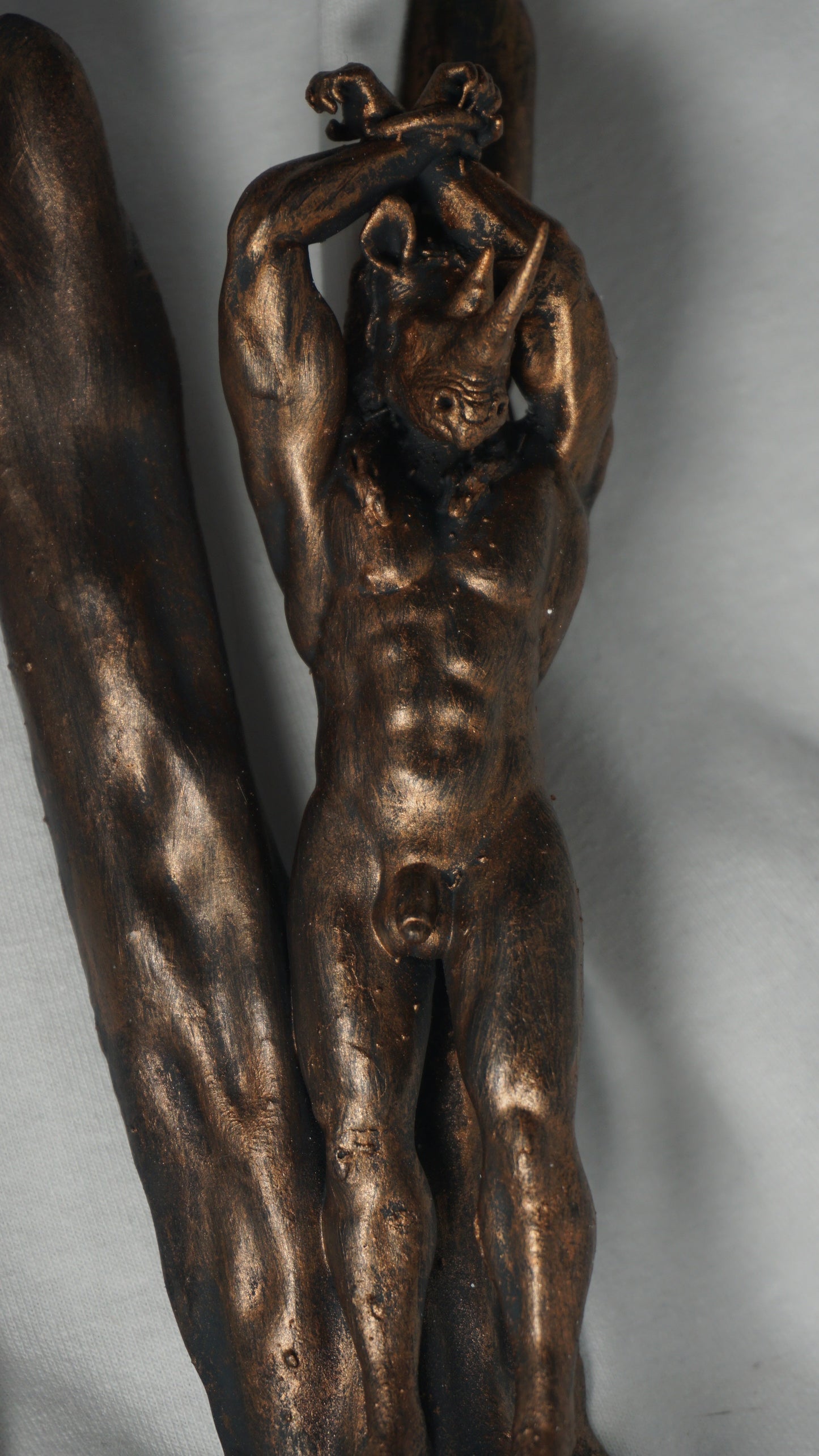 Saint Rhino Adult Mature gay Fine Art Statue