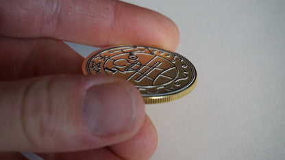 Seal of Solomon Coin | Solomon Seal Talisman | Occult Symbol Coin | Esoteric Collectible | Gold Silver Rose Gold | Grimoire Gift