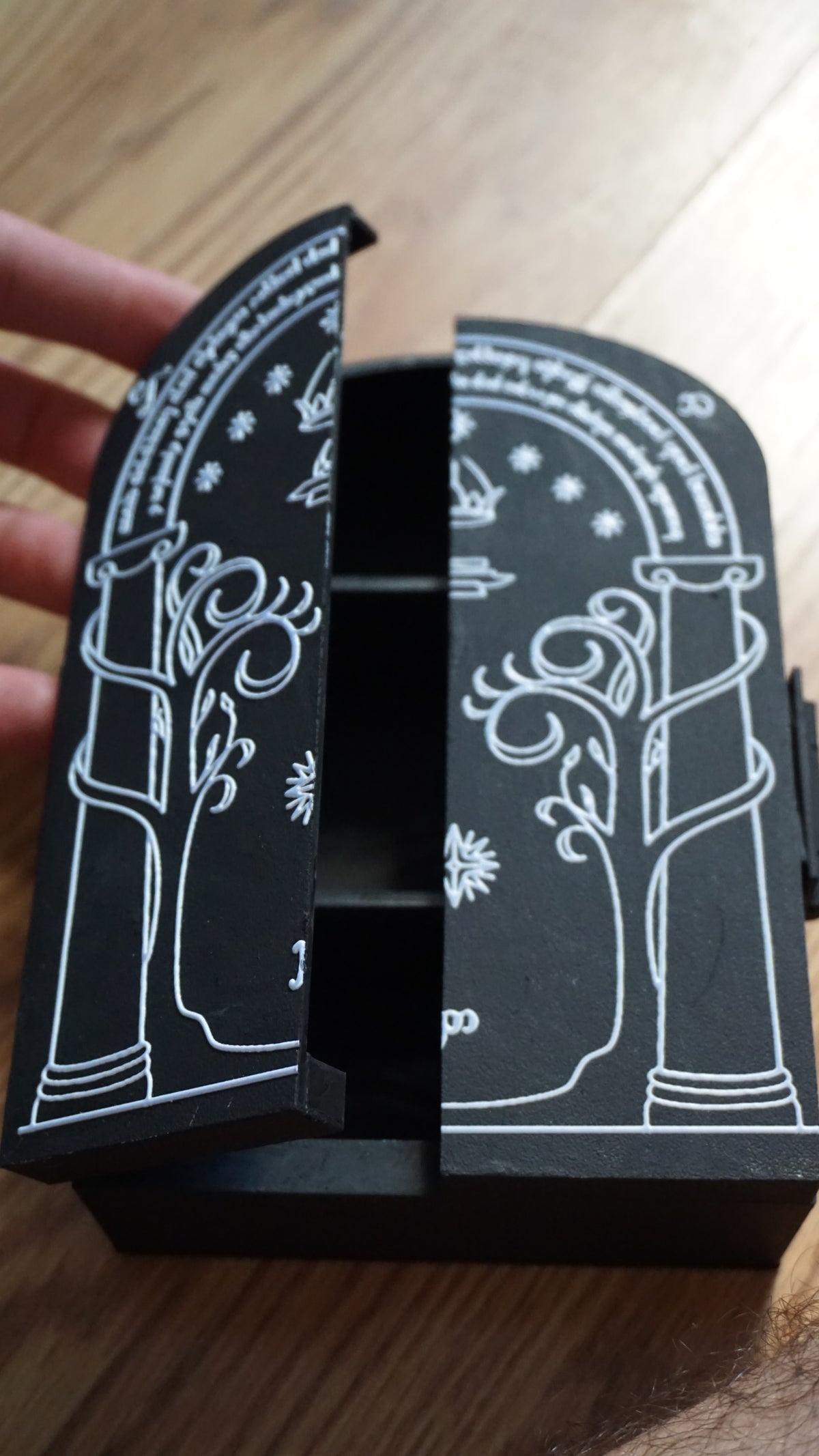 Doors of Moria Inspired Box | Fantasy Dwarven Gate Storage Box | Middle Earth Inspired Keepsake Box | Fantasy Jewelry & Trinket Box