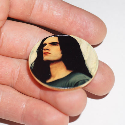 Peter Steele Full Color Collectible Coin | Gothic Metal Music Coin | Type O Negative Inspired Memorabilia | Musician Tribute Collectible