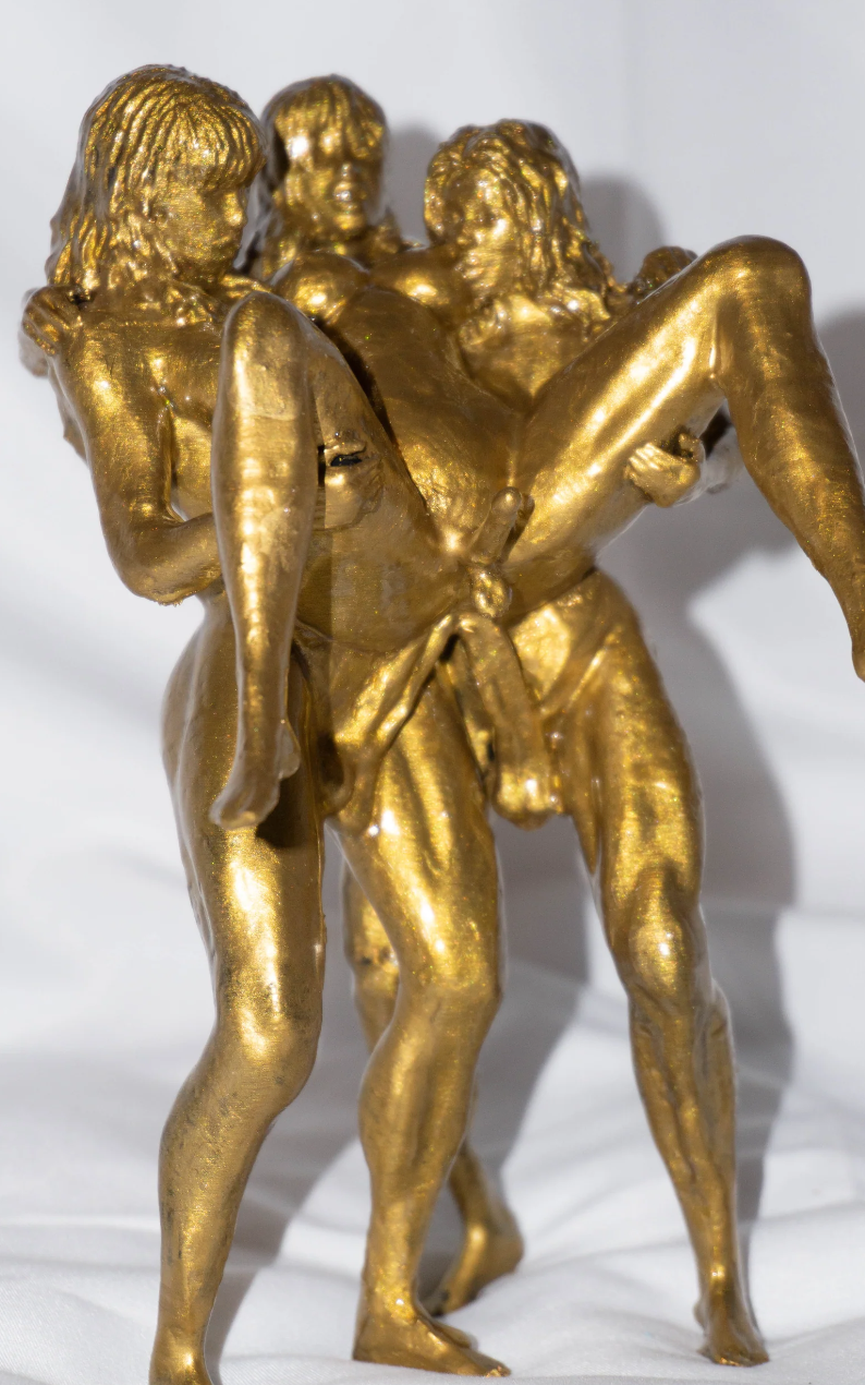 Triples Erotic sculpture and figurine