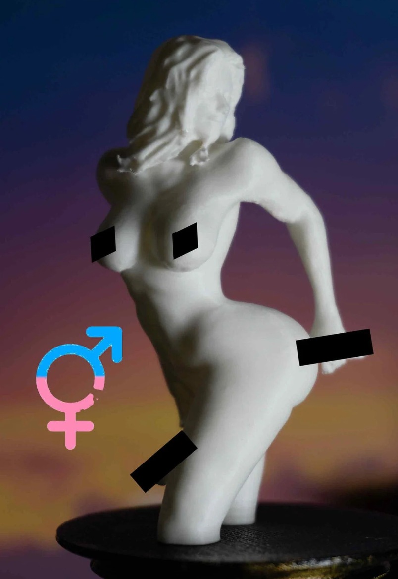 Trans Self Love Erotic Sculpture and figurine