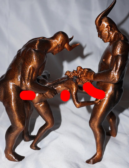 Demonic Temptation Erotic Sculpture and figurine