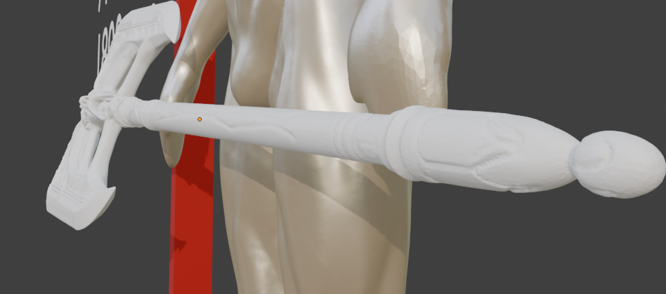 Mini Wuuthrad Non functional Durable Plastic Replica Cosplay Piece