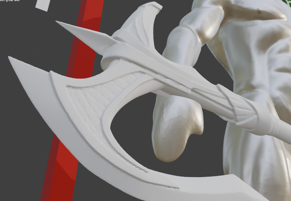 Mini Elven Battle Axe Non functional Durable Plastic Replica Cosplay Piece