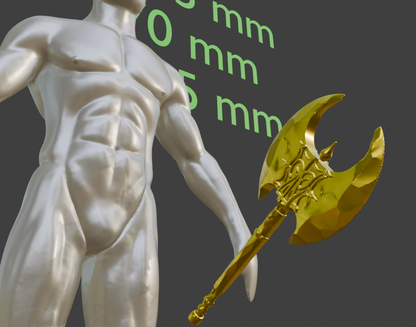 Mini Stalhrim Axe Non functional Durable Plastic Replica Cosplay Piece