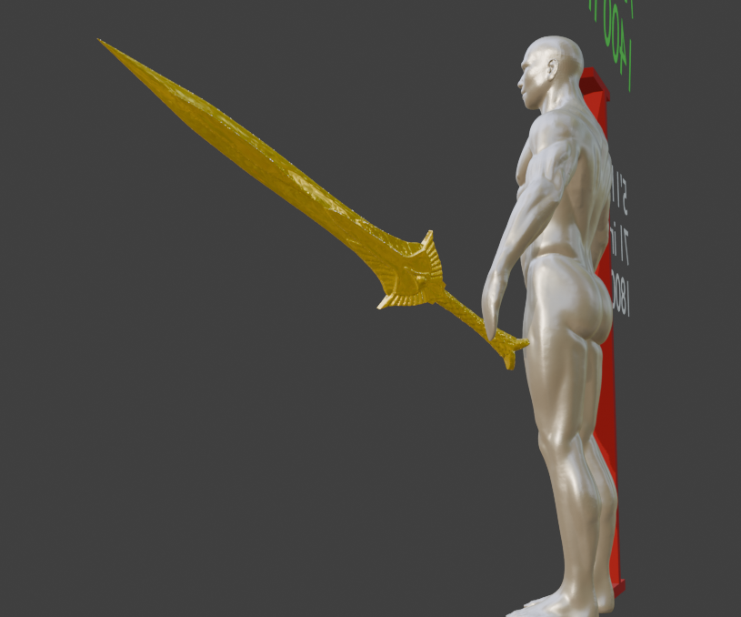 Mini Elven Great Sword Non functional Durable Plastic Replica Cosplay Piece