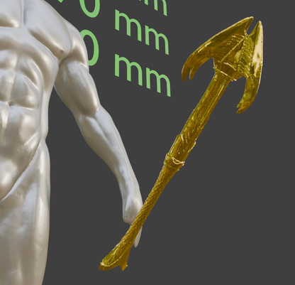 Mini Elven Mace Non functional Durable Plastic Replica Cosplay Piece