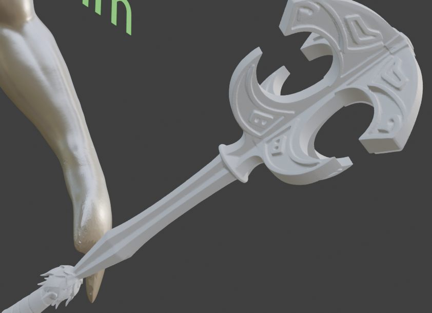 Mini Nordic mace Non functional Durable Plastic Replica Cosplay Piece