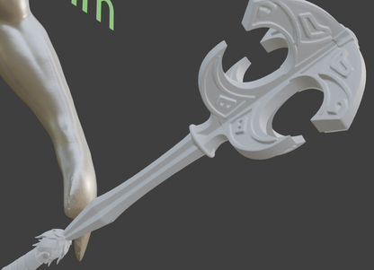 Mini Nordic mace Non functional Durable Plastic Replica Cosplay Piece