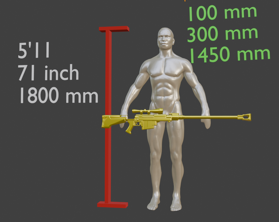 Mini REPLICA Anti Materiel Sniper Rifle From Realistic Size  | Fallout New Vegas