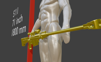 Mini REPLICA Anti Materiel Sniper Rifle From Realistic Size  | Fallout New Vegas