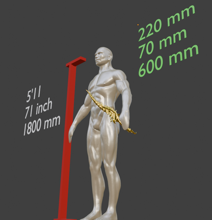 Mini Reduvia Non functional Durable Plastic Replica Cosplay Piece