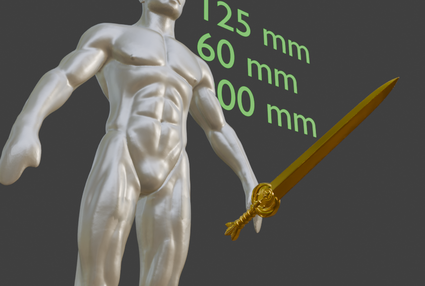 Mini Nightingale sword Non functional Durable Plastic Replica Cosplay Piece