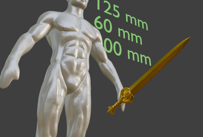 Mini Nightingale sword Non functional Durable Plastic Replica Cosplay Piece