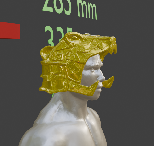 Nordic Helmet Bear Miniature, Mini Nord Format