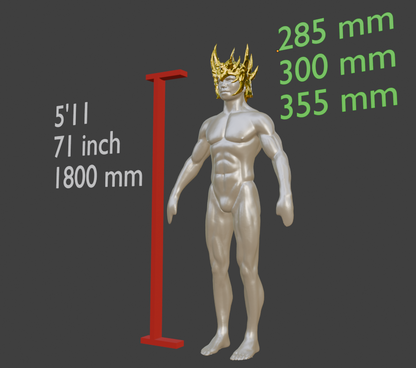 Miniature Crown Sculpture, Jagged Nord Miniature Format