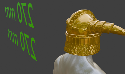 Stalhrim Helmet Replica, Nord Miniature Format, ABS Resin
