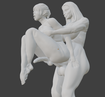 Transgender "The sensual lift" Erotic Art Sculpture and figurine