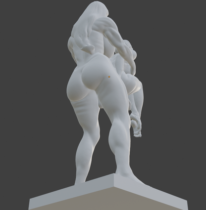 Transgender "The sensual lift" Erotic Art Sculpture and figurine