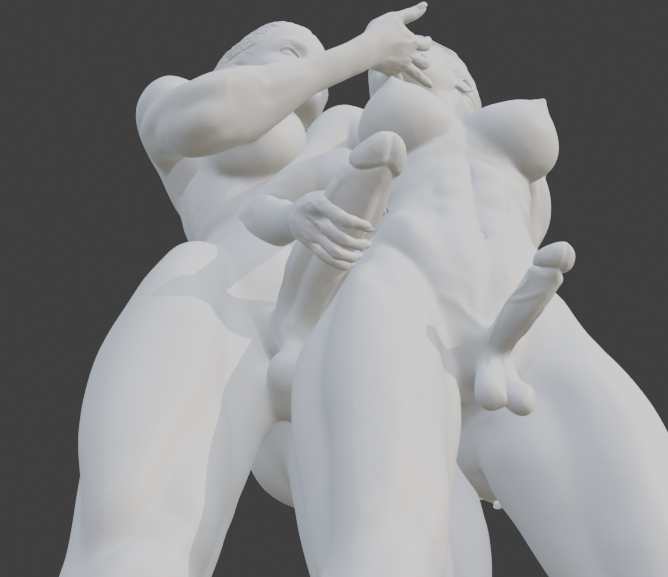Transgender "Her Mistress" Erotic Art Sculpture and figurine