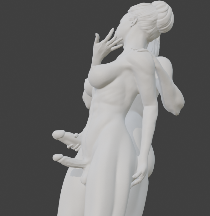 Transgender "Her Mistress" Erotic Art Sculpture and figurine