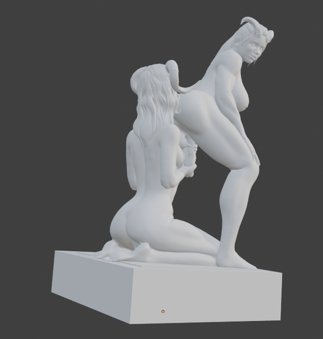 Transgender "Love from behind" Erotic Art Sculpture and figurine