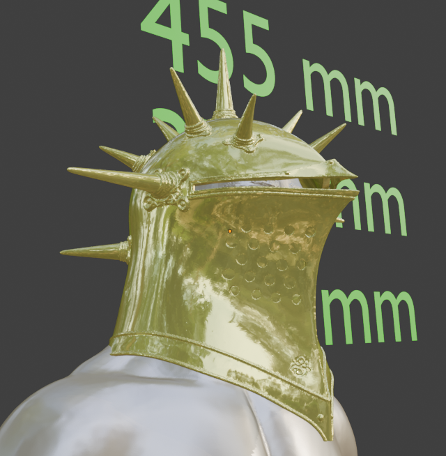 Spiked Elite Knight Helm Replica Cosplay and dress up piece