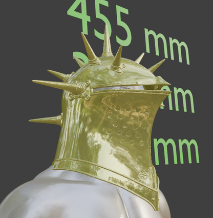 Spiked Elite Knight Helm Replica Cosplay and dress up piece
