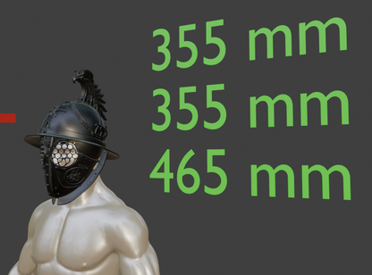 Mini Gladiator Ornate Helm Replica Miniature Format