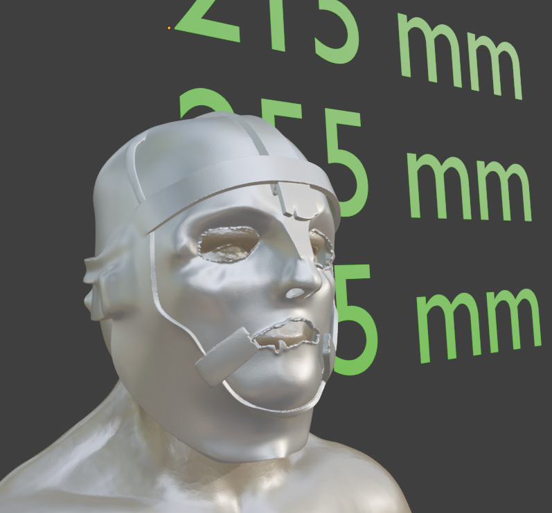 Mini Man in the Iron mask Helm Replica Miniature Format