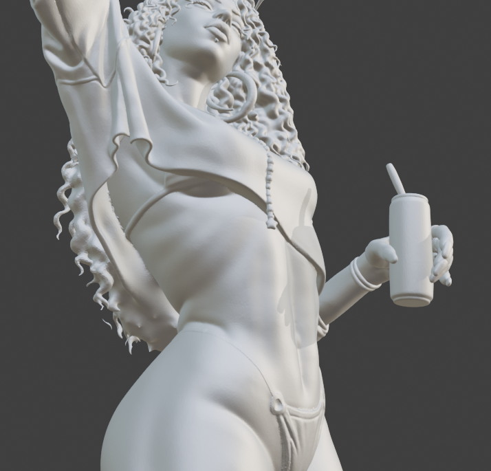 Miami Crime Game Inspired Cover Girl statue | Female Gamer Sculpture | Modern Video Game Style Statue | Collector Display Decor (Copy)