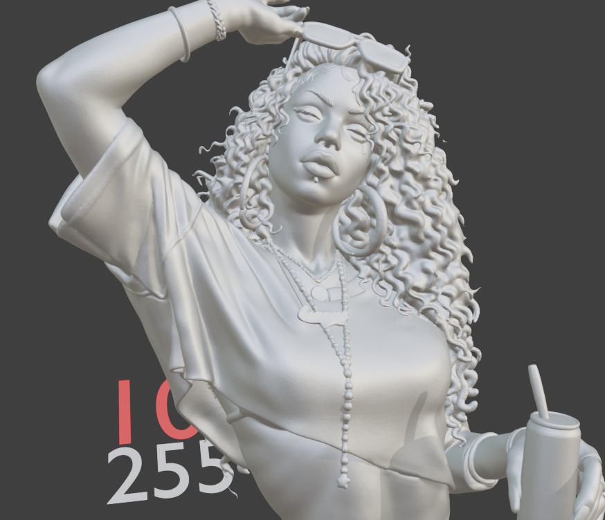 Miami Crime Game Inspired Cover Girl statue | Female Gamer Sculpture | Modern Video Game Style Statue | Collector Display Decor (Copy)