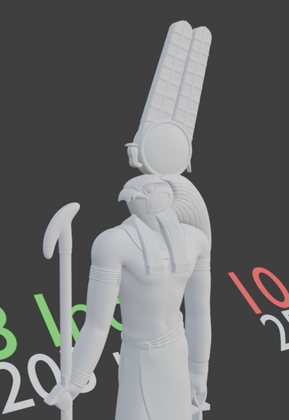 Montu Statue | Egyptian God of War Sculpture | Falcon Headed Warrior Deity | Ancient Egypt Mythology Figurine | Egyptian God Decor