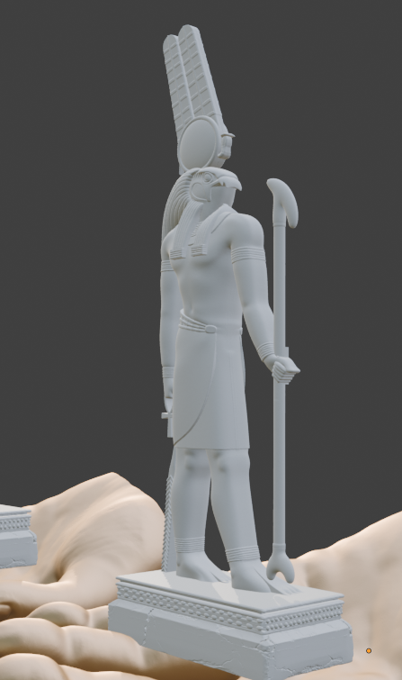 Montu Statue | Egyptian God of War Sculpture | Falcon Headed Warrior Deity | Ancient Egypt Mythology Figurine | Egyptian God Decor