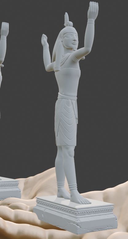 Shu Statue | Egyptian God of Air & Wind Sculpture | Ancient Egypt Deity Figurine | God of the Atmosphere | Egyptian Mythology Decor