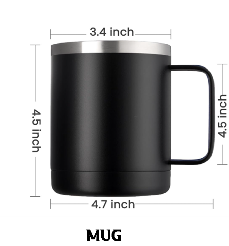 Stainless Steel Mug, Goetia Sigils Design, 12oz Double Wall Vacuum Insulated