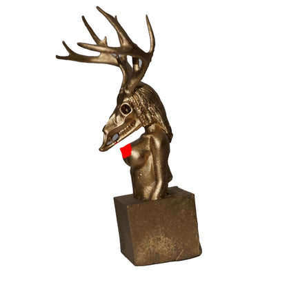 Wilderness Within – Deer Skull Muse | Sculpture