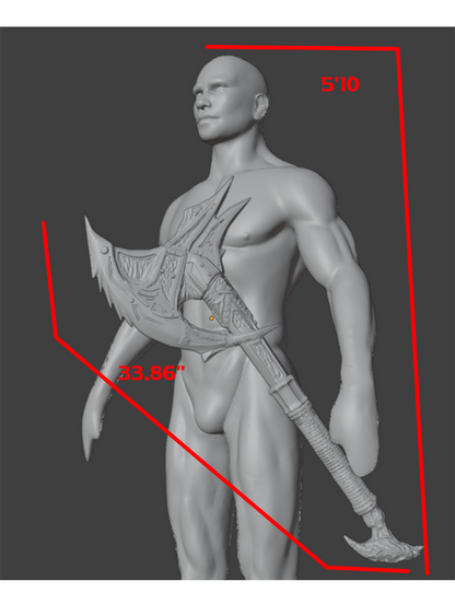 Daedric War Axe Replica