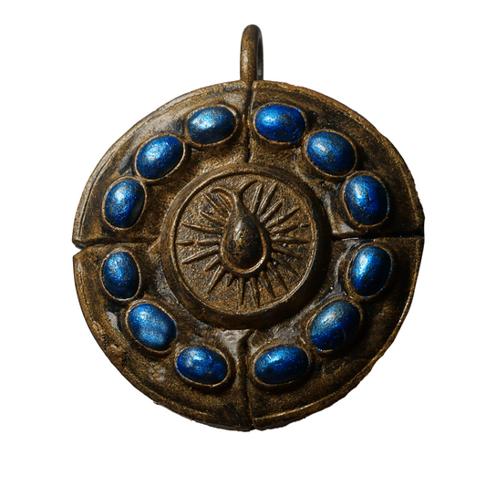 Cerulean amber Talisman 2 Jewelry piece
