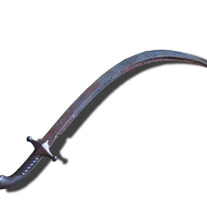 Curved Sword Miniature, Mini Bandit's Format, ABS Resin, Tabletop Display
