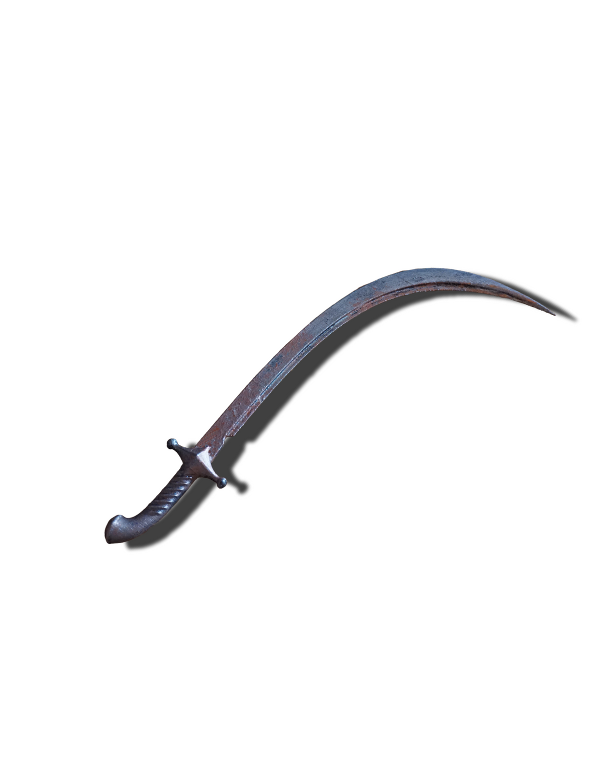 Curved Sword Miniature, Mini Bandit's Format, ABS Resin, Tabletop Display