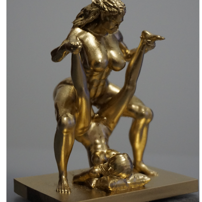 Transgender "Orc and her mistress" Erotic Art Sculpture and figurine