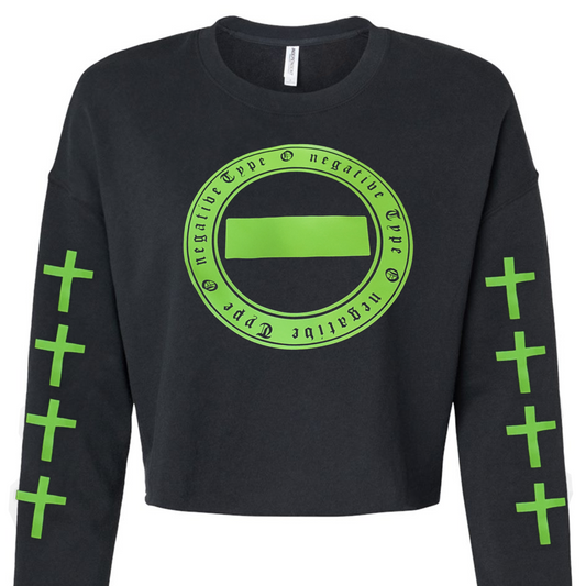 Type O negative crop top Women hoodie Crosses  | Peter Steele | Metal | Goth | Heavy Metal