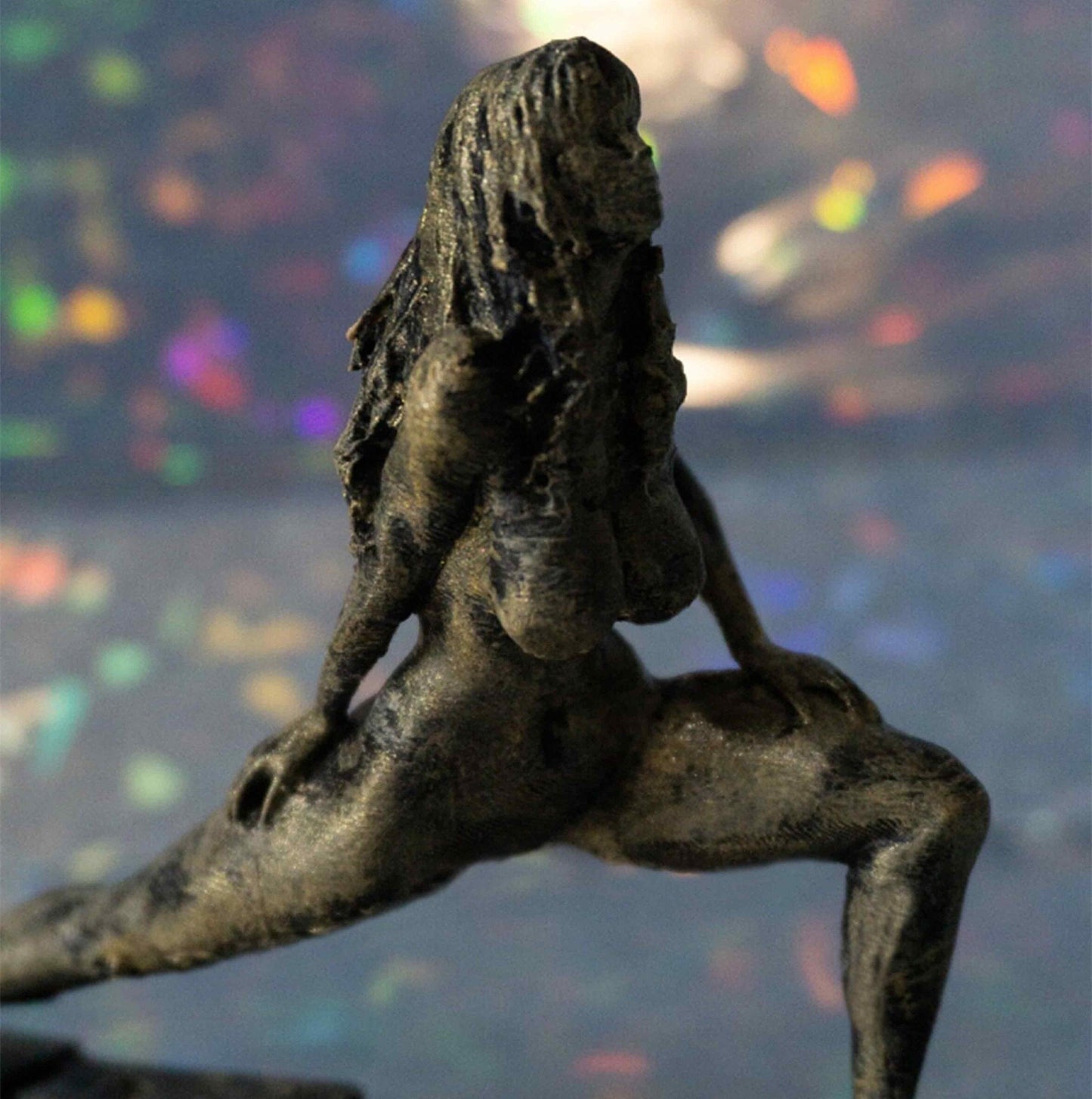 Female, Female Lizard Yoga Pose Figurine Statue