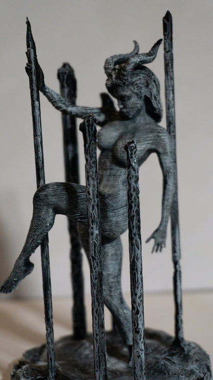 Female, Succubus Pole Dancing Figurine Statue