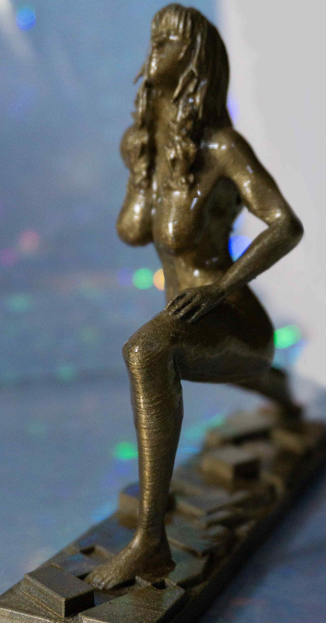 Female, Female Lizard Yoga Pose Figurine Statue