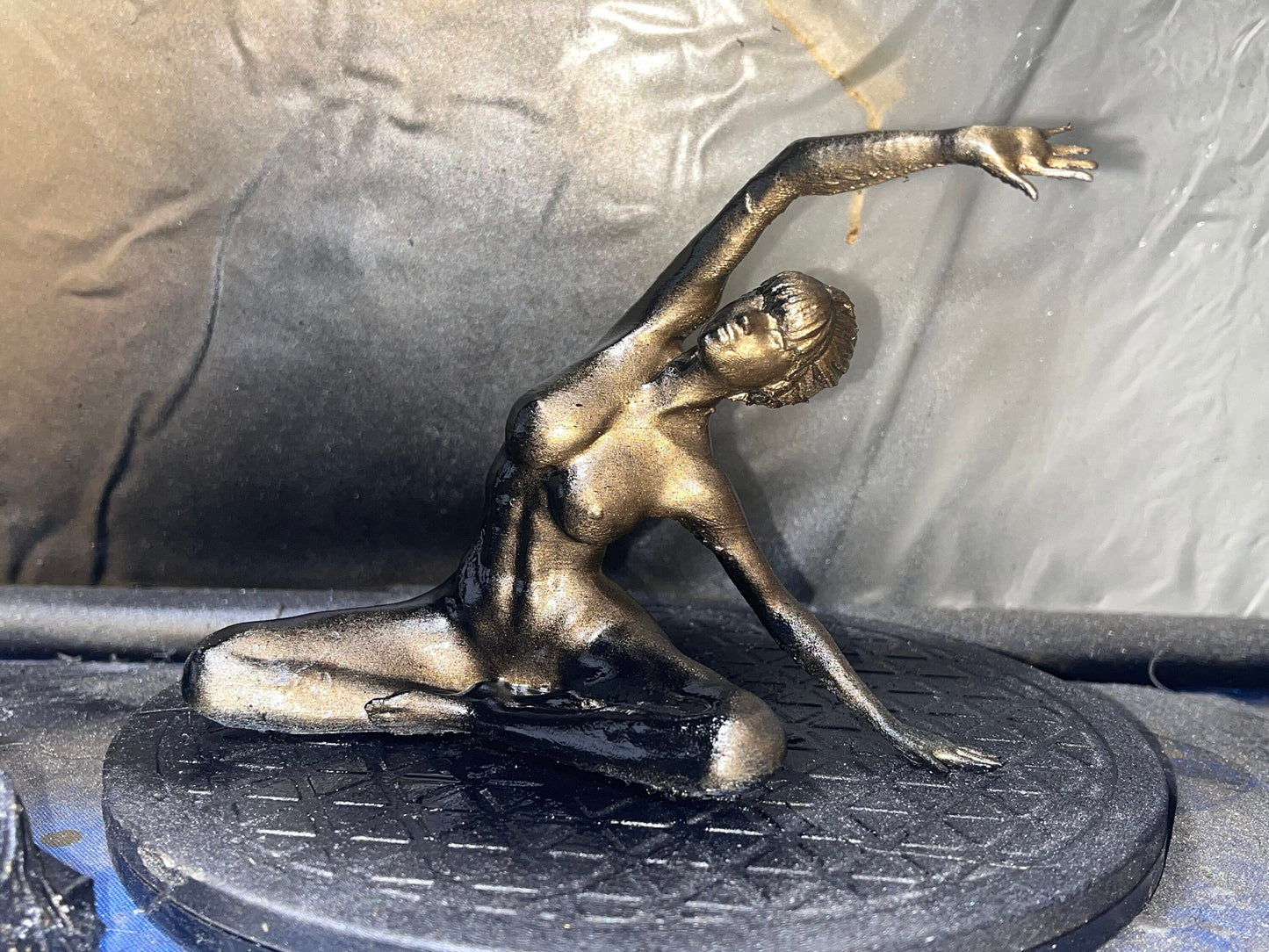 Female, Sitting Yoga Pose Figurine Statue