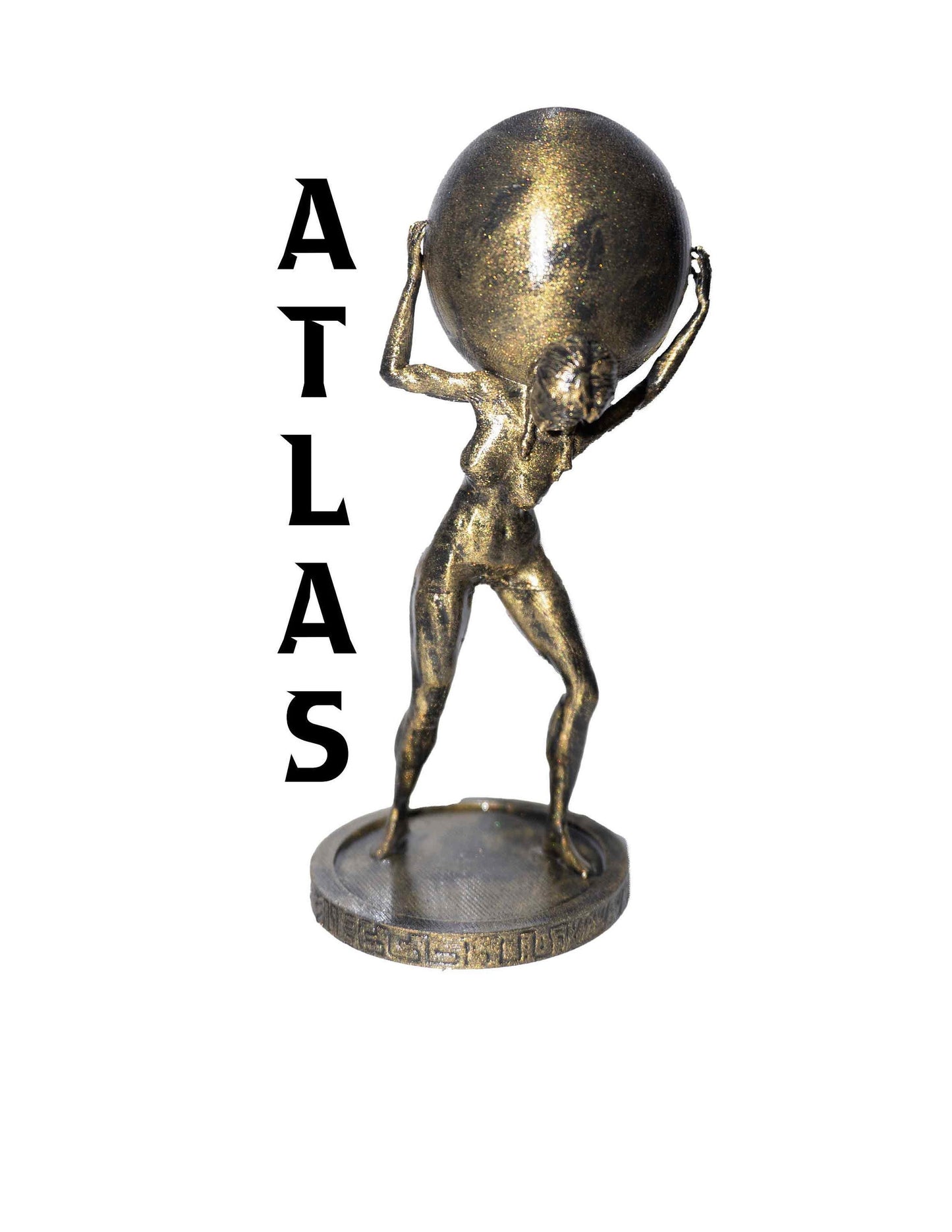 Female, Atlas Sculpture Tabletop Decoration Statue